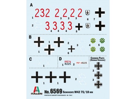 Italeri 6569 - Maqueta Semovente M42...