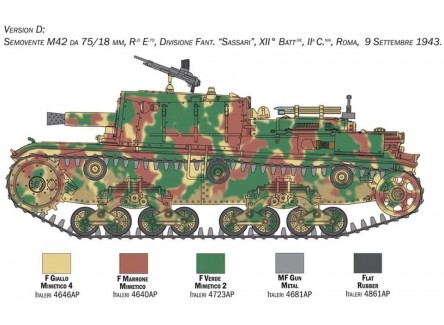 Italeri 6569 - Maqueta Semovente M42...