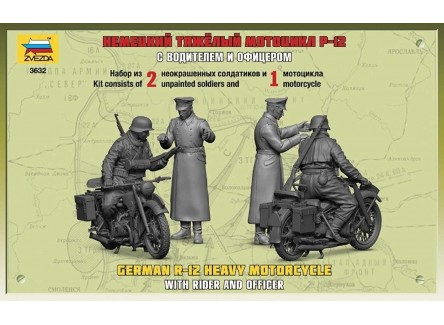 Zvezda 3632 - Maqueta Moto Ejercito...