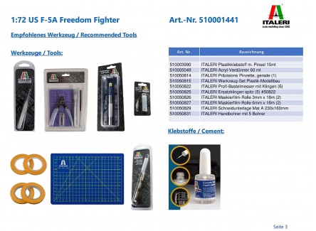 Italeri F-5A Freedom Fighter 1:72...