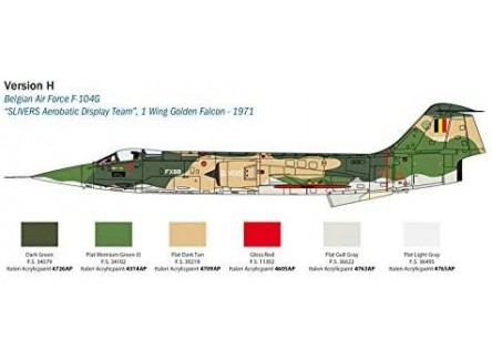 Italeri 2514S - Maqueta avión F-104...