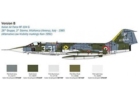 Italeri 2514S - Maqueta avión F-104...