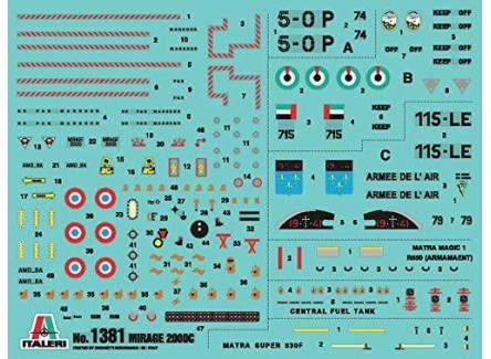 Italeri 1381 - Maqueta avión Mirage...