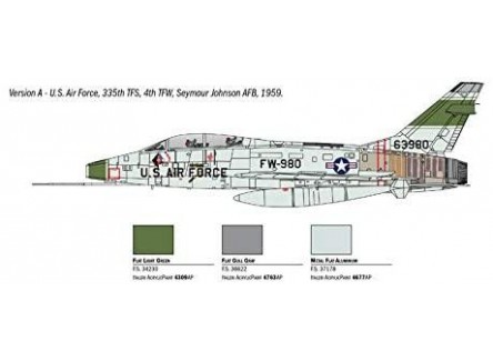 Italeri 1398 - Maqueta F-100F Super...