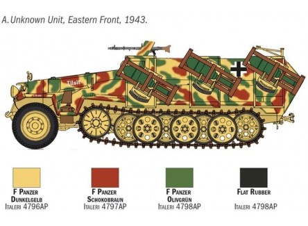 Italeri 7080S - Maqueta 1 Wusfrahmen...