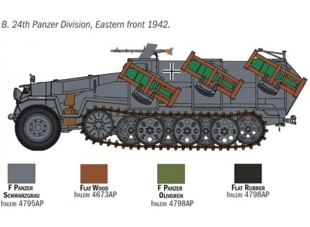 Italeri 7080S - Maqueta 1 Wusfrahmen...