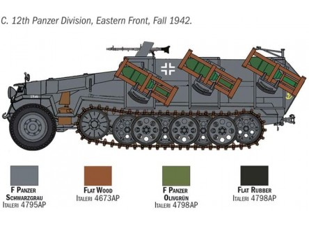 Italeri 7080S - Maqueta 1 Wusfrahmen...