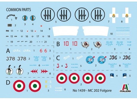 ITALERI 1439S - Maqueta avión MC.202...