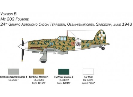 ITALERI 1439S - Maqueta avión MC.202...