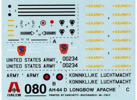 Italeri 71080 - Kit completo AH - 64...