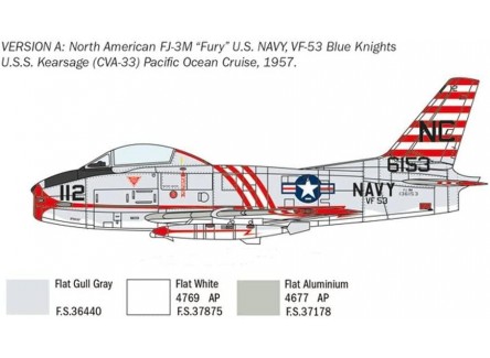 ITALERI 2811S - Maqueta avión FJ-2/3...