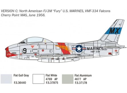 ITALERI 2811S - Maqueta avión FJ-2/3...