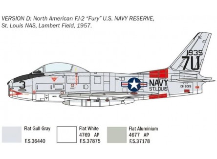 ITALERI 2811S - Maqueta avión FJ-2/3...