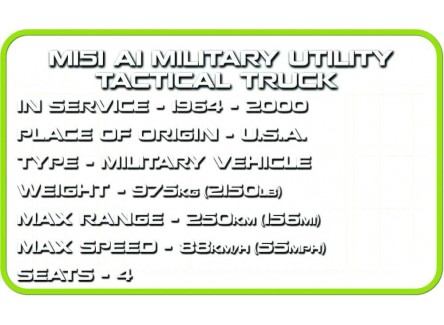 COBI 2230 - Maqueta HC Vietnam  M151...
