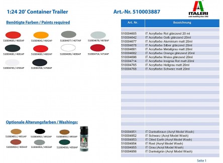 Italeri 3887 - Maqueta Conteiner...