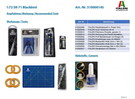 Italeri 0145S - Maqueta avión  SR -...