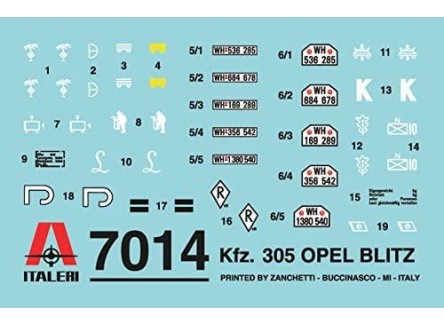 Italeri 7014 - Maqueta Kfz. 305 Opel...