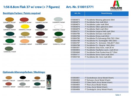 Italeri 15771 - Maqueta cañón 8.8 cm...