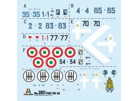 Italeri 2801 - Maqueta Fiat CR.42...