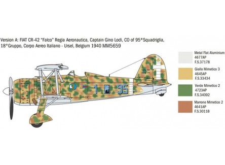 Italeri 2801 - Maqueta Fiat CR.42...