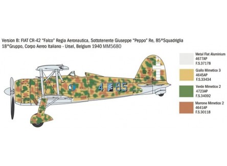 Italeri 2801 - Maqueta Fiat CR.42...