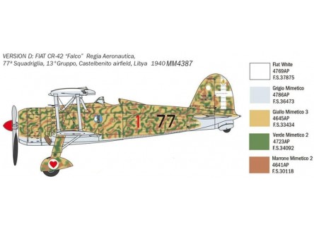 Italeri 2801 - Maqueta Fiat CR.42...