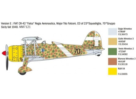 Italeri 2801 - Maqueta Fiat CR.42...