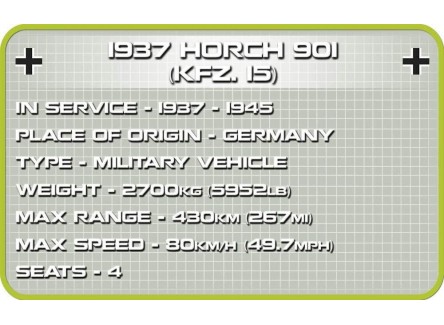 COBI 2405- Maqueta HORCH 901 (kfz.15)...