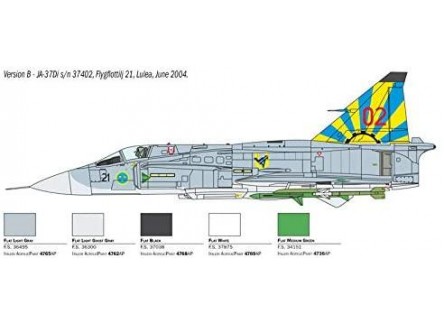 Italeri 2785 - Maqueta avión SAAB JA...