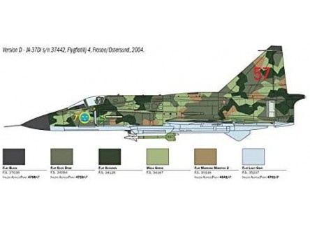 Italeri 2785 - Maqueta avión SAAB JA...