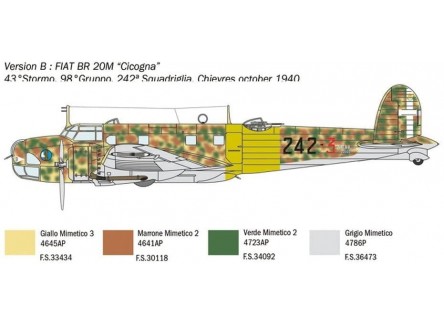Italeri 1447 - Maqueta avión FIAT...