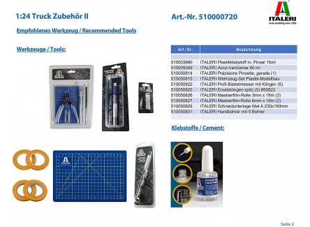 Italeri 0720S - Set de accesorios...