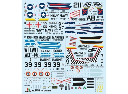 Italeri 1456 - Maqueta avión F-8E...