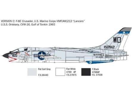 Italeri 1456 - Maqueta avión F-8E...