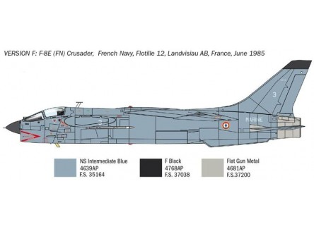 Italeri 1456 - Maqueta avión F-8E...