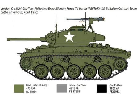 Italeri 6587 - Maqueta tanque M24...