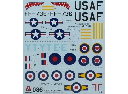 Italeri 0086 - Maqueta avión F-51D...