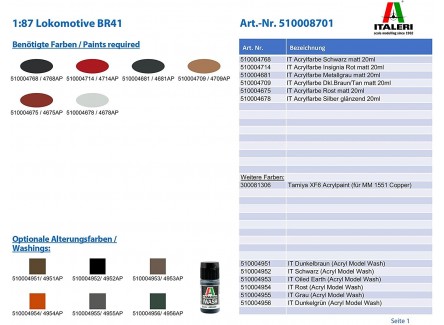 Italeri 8701S - Locomotora BR 41....