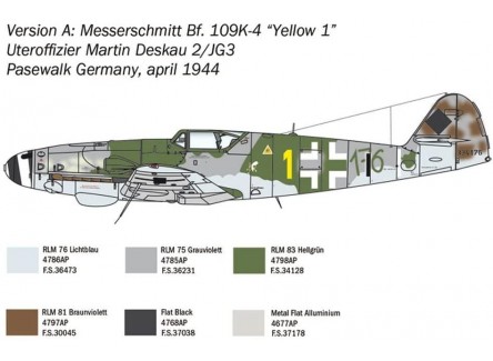Italeri 2805 - Maqueta avión Bf 109...