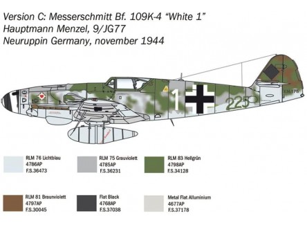 Italeri 2805 - Maqueta avión Bf 109...