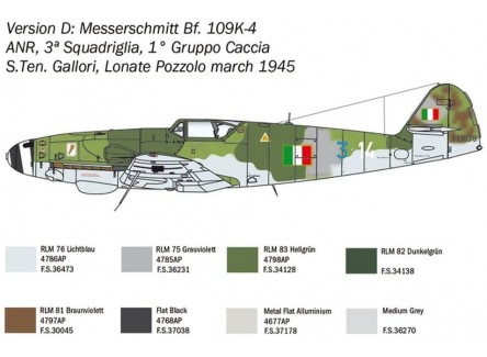 Italeri 2805 - Maqueta avión Bf 109...