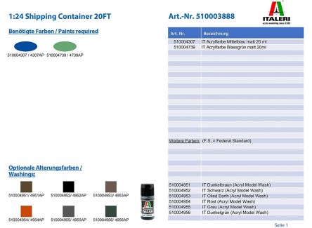 Italeri 3888 - Maqueta Contenedor de...