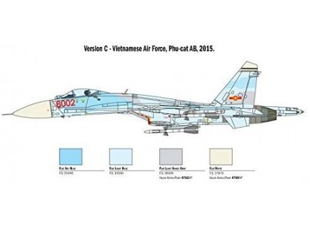 Italeri 1413 - Maqueta avión SU-27A...