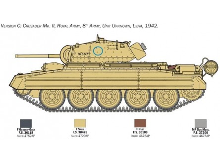 Italeri 6579 - Maqueta Crusader MK.II... Italeri 6579 - Maqueta Crusader MK.II...