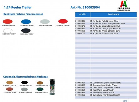 Italeri 3904 - Maqueta Remolque...