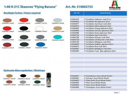 Italeri 2733 -  H-21C Shawnee "Flying...