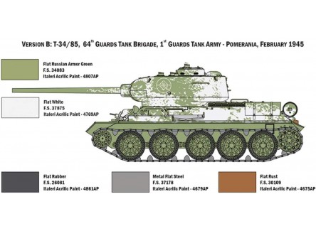 Italeri 6545 - Maqueta tanque T34/85.... Italeri 6545 - Maqueta tanque T34/85....