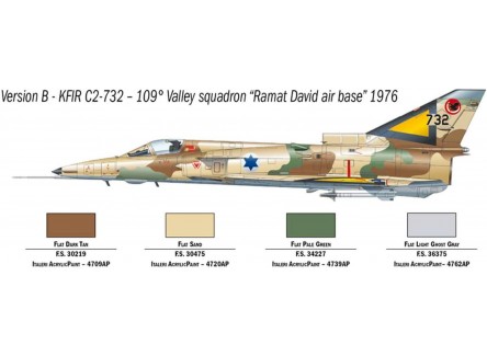 Italeri 1408 - Maqueta avión KFIR...