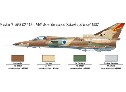 Italeri 1408 - Maqueta avión KFIR...