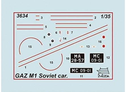 Zvezda 3634 - Maqueta coche Soviético...